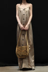 Mutedance 24 Spring/Summer Printed Flowing Long Dress MD-MD24SS30-K khaki PM141